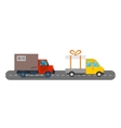 delivery transport cargo logistic vector image