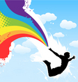 rainbow men vector image vector image