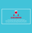 blood donation day flat background vector image