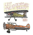 set of passenger airplanes corncob or plane vector image vector image