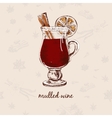 mulled wine vector image vector image