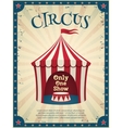 vintage circus poster vector image vector image