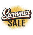color poster for summer sale with inscription vector image vector image
