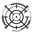 sniper aim icon simple style vector image