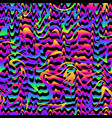 vibrant psychedelic wavy lines gradient seamless vector image