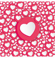 background with hearts signs social network vector image
