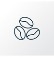 coffee bean icon line symbol premium quality vector image vector image