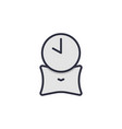 sleeping time icon symbol isolated on white vector image vector image