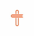 church logo and christian symbols vector image