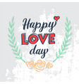 love drawing 3d style vector image vector image