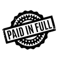 paid in full rubber stamp vector image
