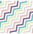 abstract oblique wavy zigzag pastels color vector image vector image