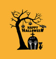 halloween greeting card vector image vector image