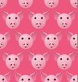 new year 2019 pig seamless pattern vector image vector image