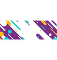 banner with abstract lines and circles vector image