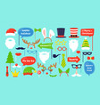christmas photo props vector image