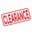 clearance grunge rubber stamp on white vector image vector image