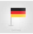 germany flag pin map icon vector image