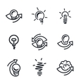 idea icons set vector image