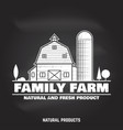 family farm badges or labels vector image