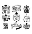 graduation wishes monochrome overlays lettering vector image
