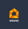 real estate house logo icon design template vector image vector image