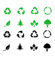 recycle signs vector image vector image