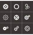 gear icons set vector image vector image