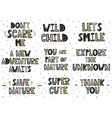 set of phrases in scandinavian vector image vector image