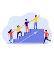 business support and help group people vector image