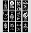 collection of cards templates on the theme vector image vector image