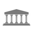 greek temple icon vector image