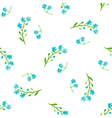 watercolor blue flowers vector image