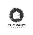 nest logo design vector image vector image