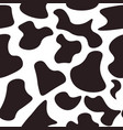 black and white seamless pattern with animal print vector image