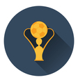 icon of football cup vector image