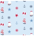seamless pattern in marine style vector image