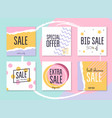 sale website banners web template collection can vector image