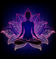 chakra concept inner love light and peace vector image