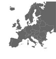 europe - political map vector image