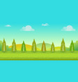 seamless cartoon nature landscape unending vector image vector image