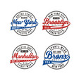 set athletic sport vector image