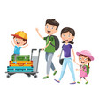travelling vector image