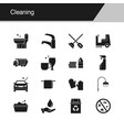 cleaning icons design for presentation graphic vector image vector image