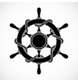 rudder with rope vector image