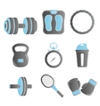 fitness icon set vector image