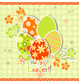 template egg greeting card vector image