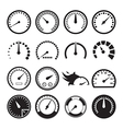 speedometer icons vector image vector image