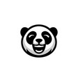 head panda logo design vector image