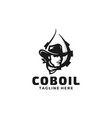 oil and gas logo design template vector image vector image